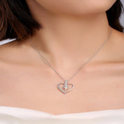 Sparkling Lab Grown Diamond Heart Pendant Necklace