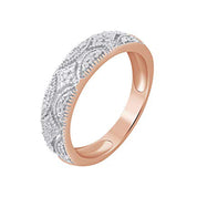Lab Created Moissanite Wedding Band Ring for Women