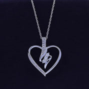 Sparkling Lab Grown Diamond Heart Pendant Necklace
