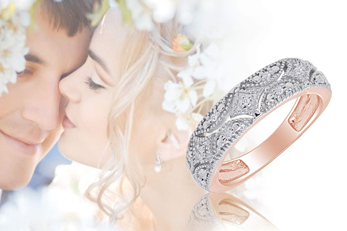 Lab Created Moissanite Wedding Band Ring for Women