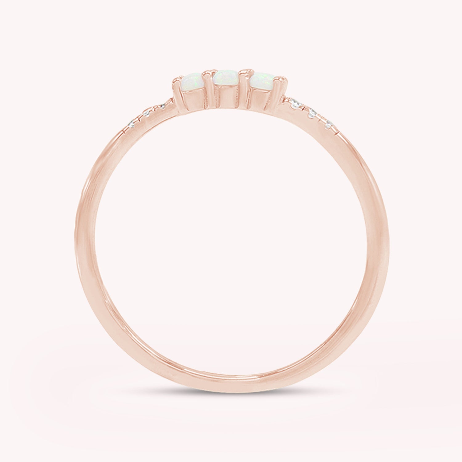 Lab Created Opal Stackable Ring