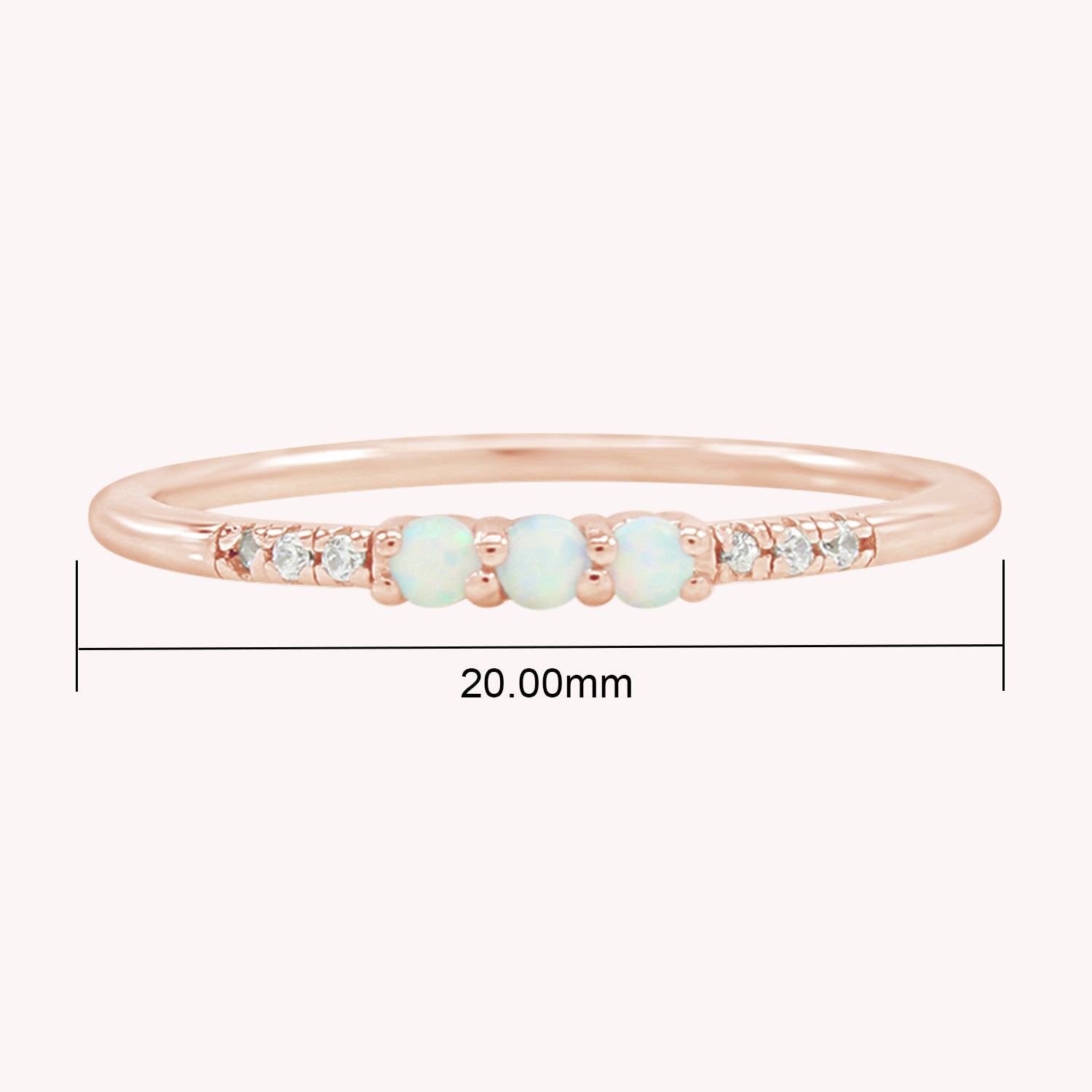 Lab Created Opal Stackable Ring