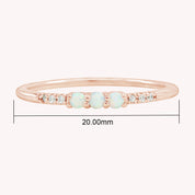 Lab Created Opal Stackable Ring