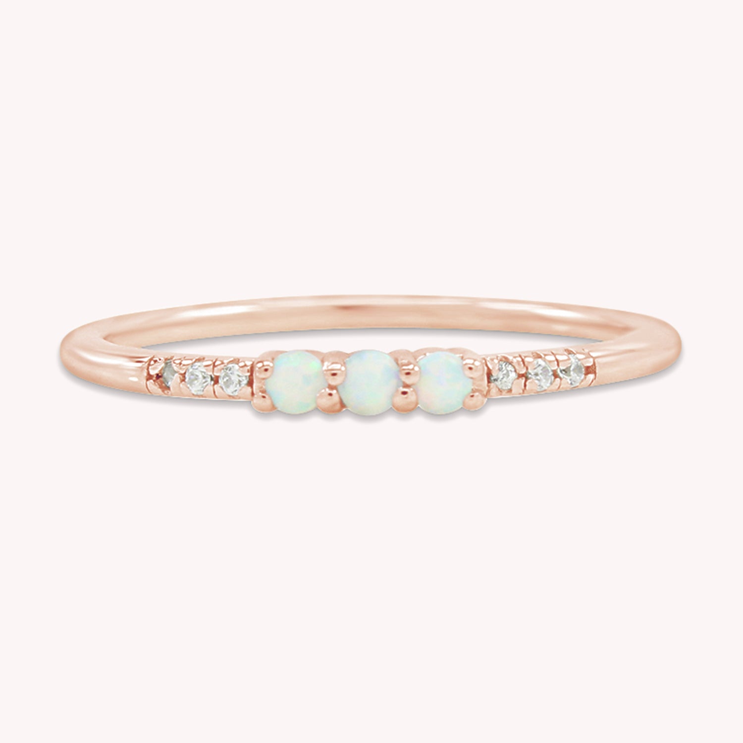 Lab Created Opal Stackable Ring
