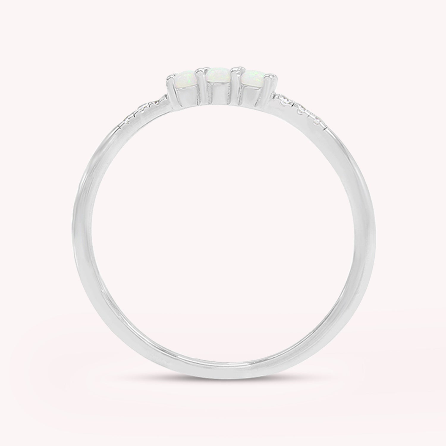 Lab Created Opal Stackable Ring