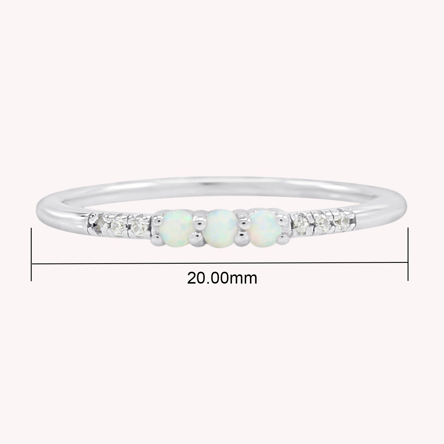 Lab Created Opal Stackable Ring