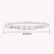 Lab Created Opal Stackable Ring