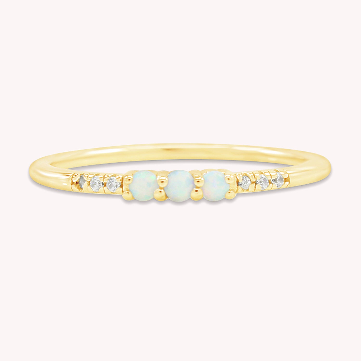 Lab Created Opal Stackable Ring