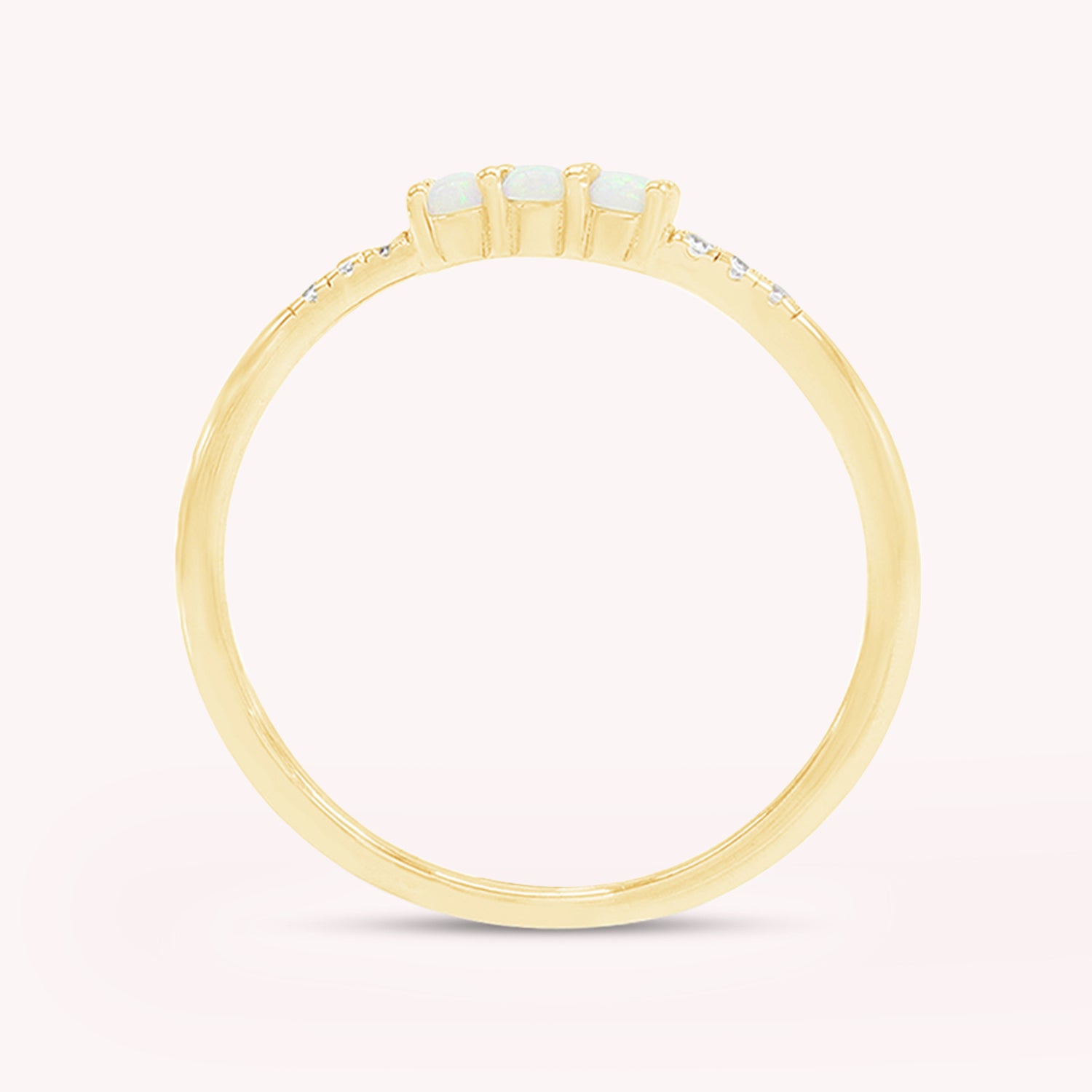 Lab Created Opal Stackable Ring