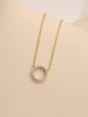 Circle Lab Grown Diamond Pendant Necklace