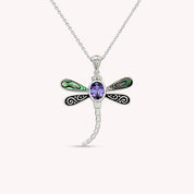 Abalone Shell Animal (Starfish, Dolphin, Seahorse, Frog, Dragonfly, Whale Tail, Turtle) Pendant Necklace In 14K White Gold Over Sterling Silver 14K Gold Over Sterling Silver