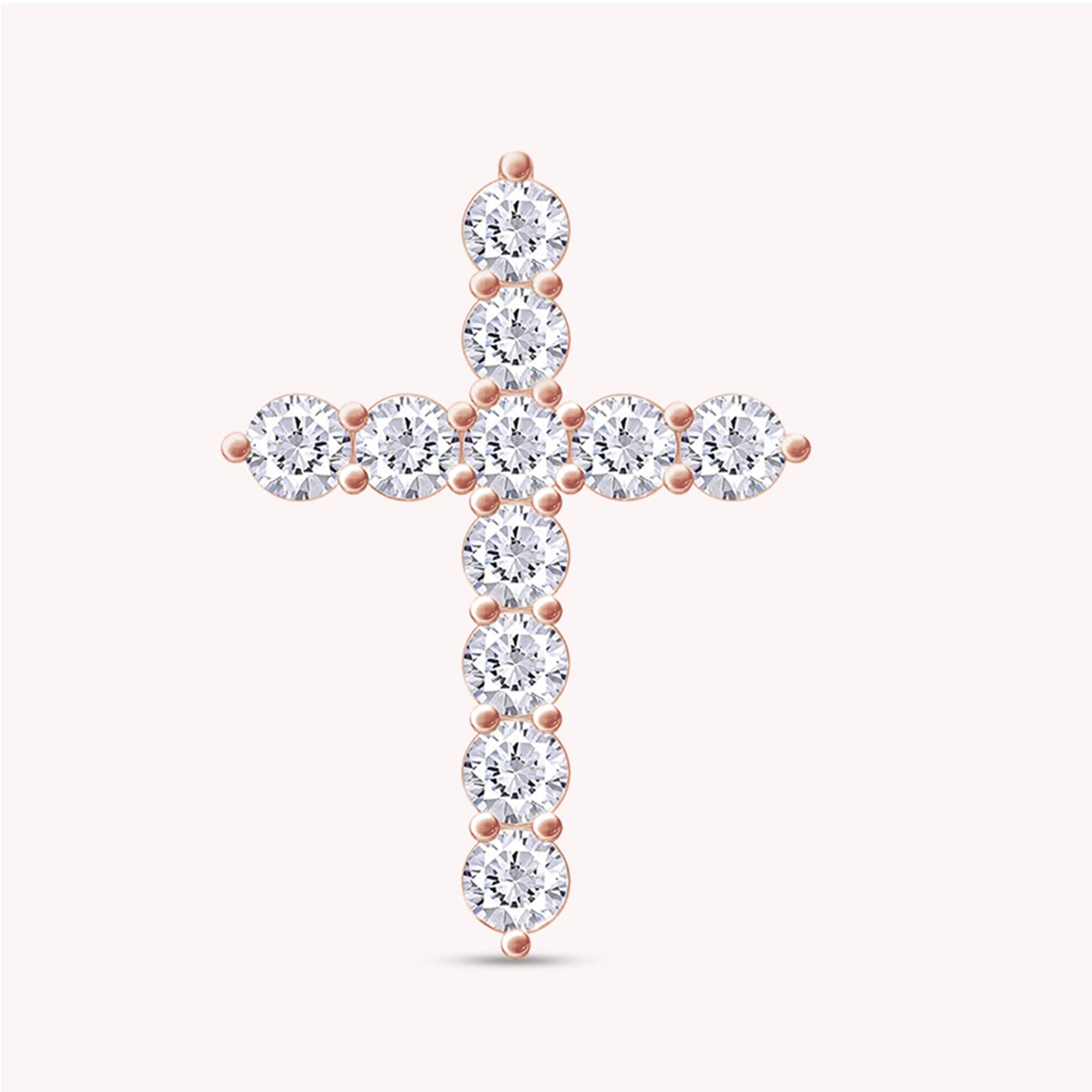 Cross Pendant in Lab Grown Diamond