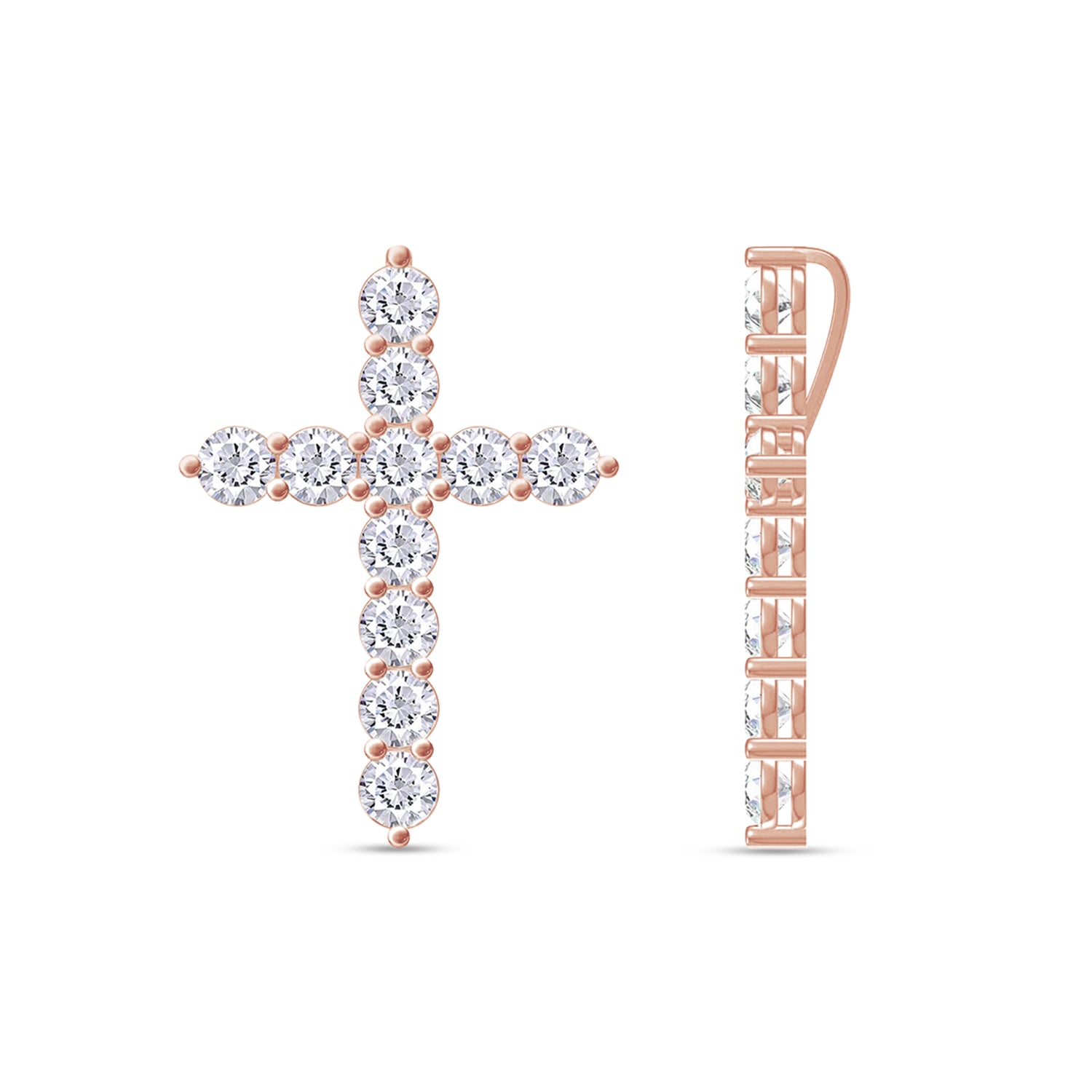 Cross Pendant in Lab Grown Diamond