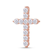 Cross Pendant In Lab Created Moissanite