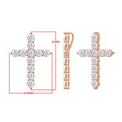 Cross Pendant in Lab Grown Diamond