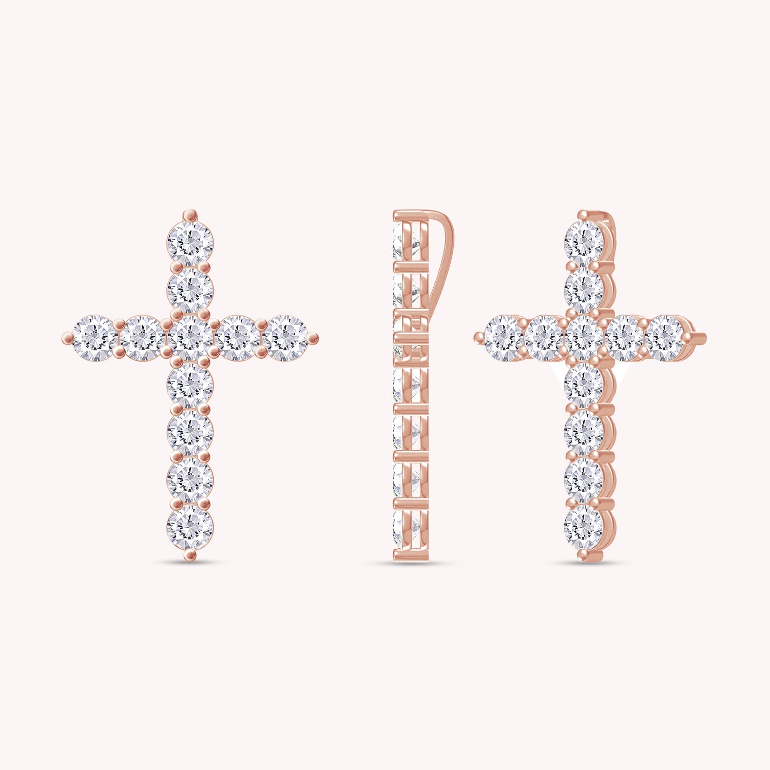 Cross Pendant in Lab Grown Diamond