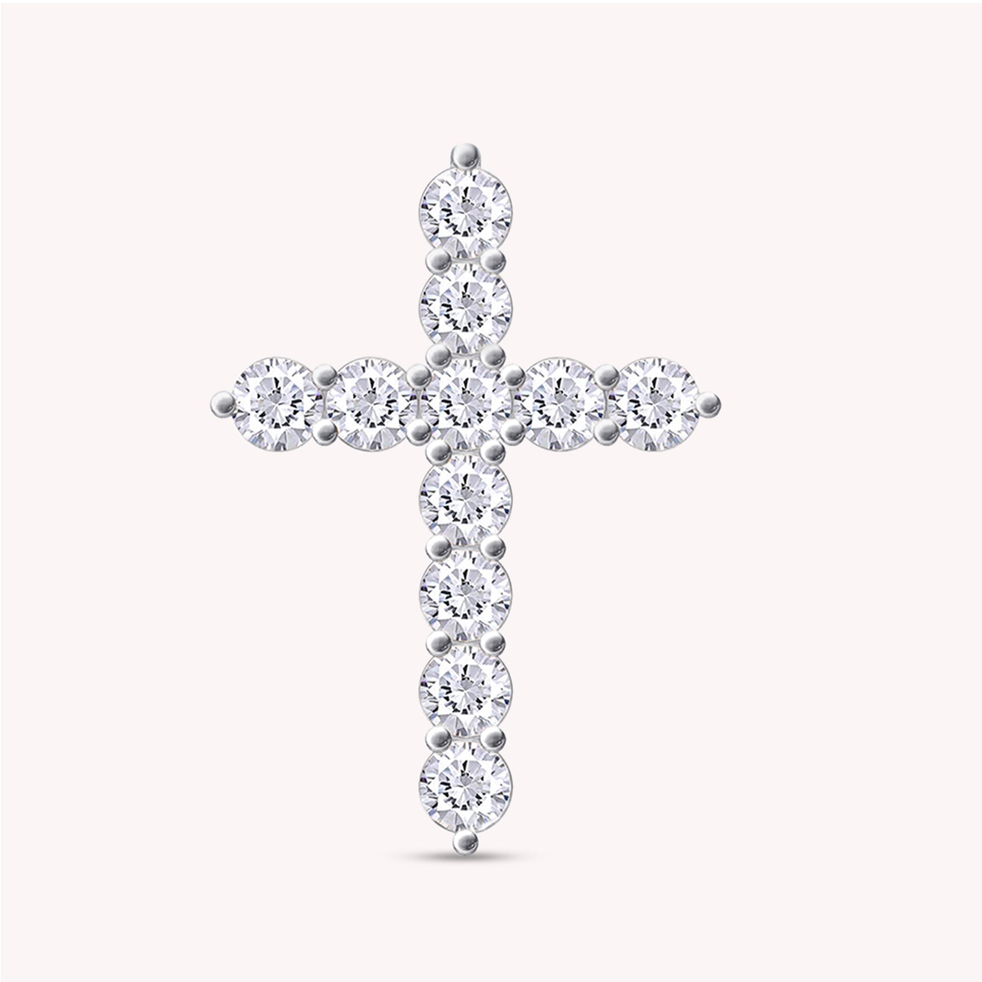 Cross Pendant in Lab Grown Diamond