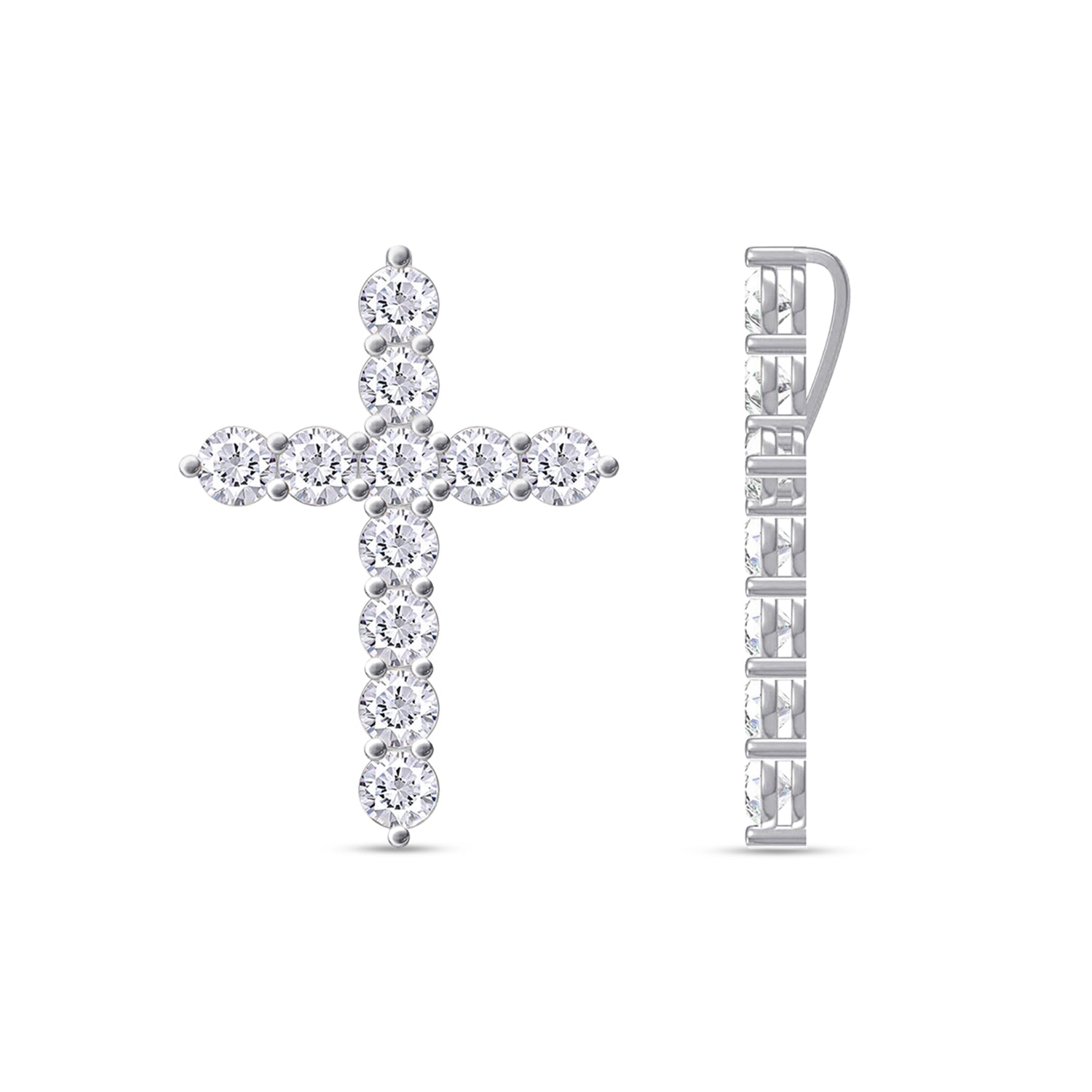 Cross Pendant in Lab Grown Diamond