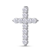 Cross Pendant In Lab Created Moissanite