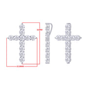 Cross Pendant in Lab Grown Diamond
