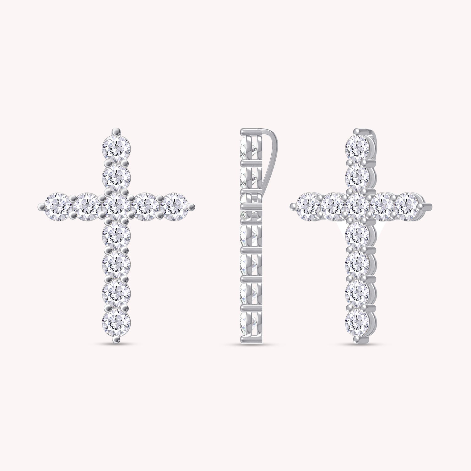 Cross Pendant in Lab Grown Diamond