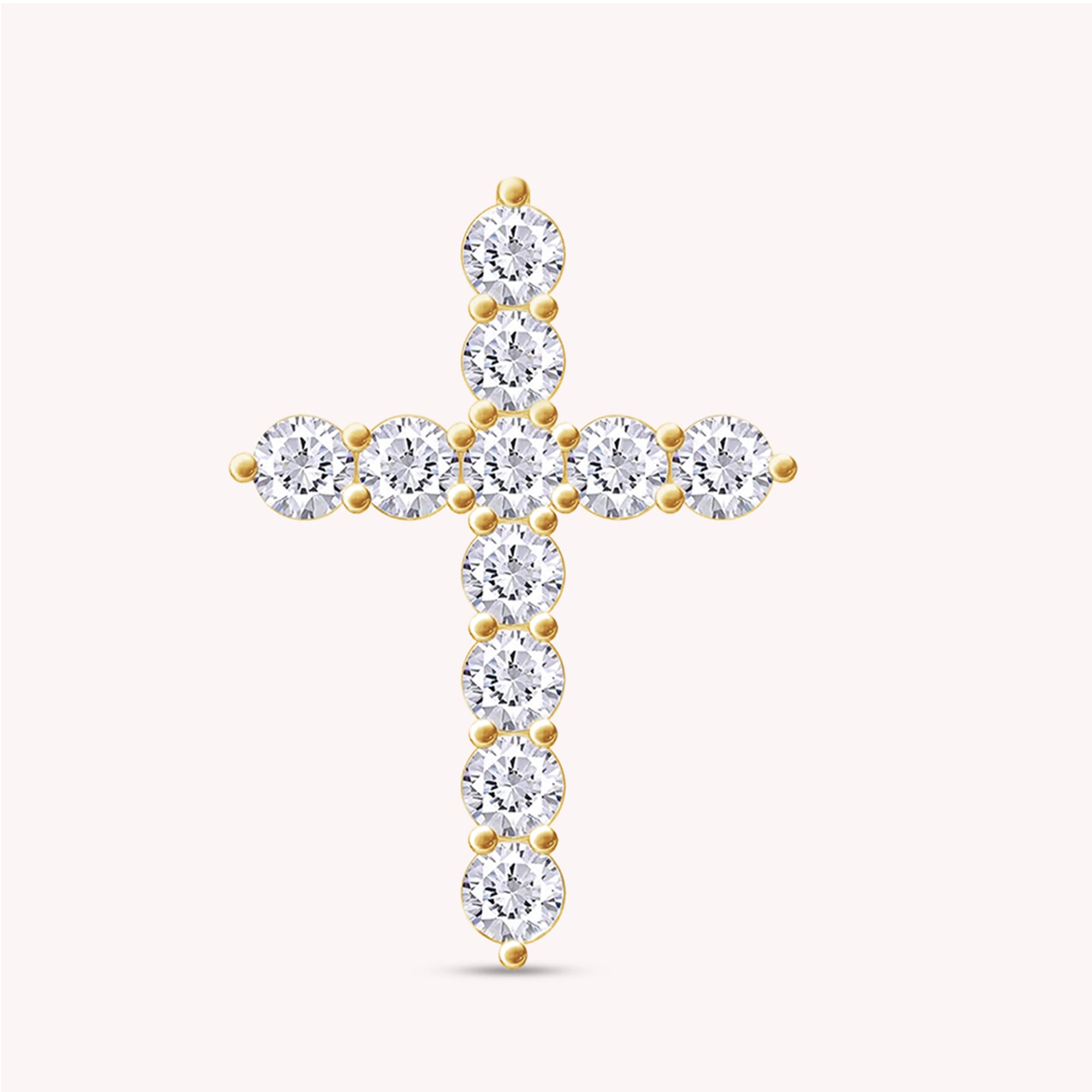 Cross Pendant in Lab Grown Diamond