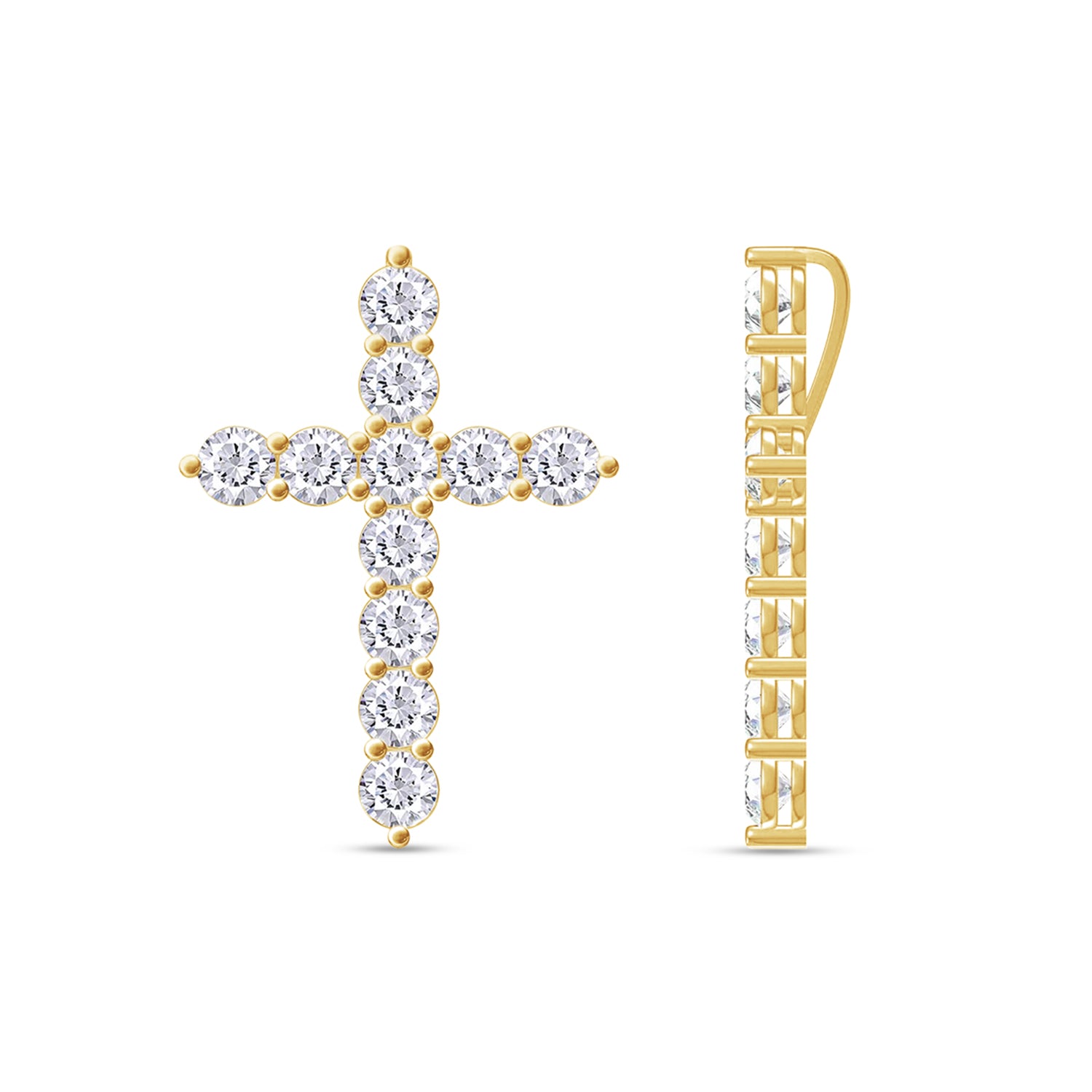 Cross Pendant in Lab Grown Diamond