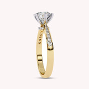 7MM Solitaire Lab Grown Diamond Engagement Rings