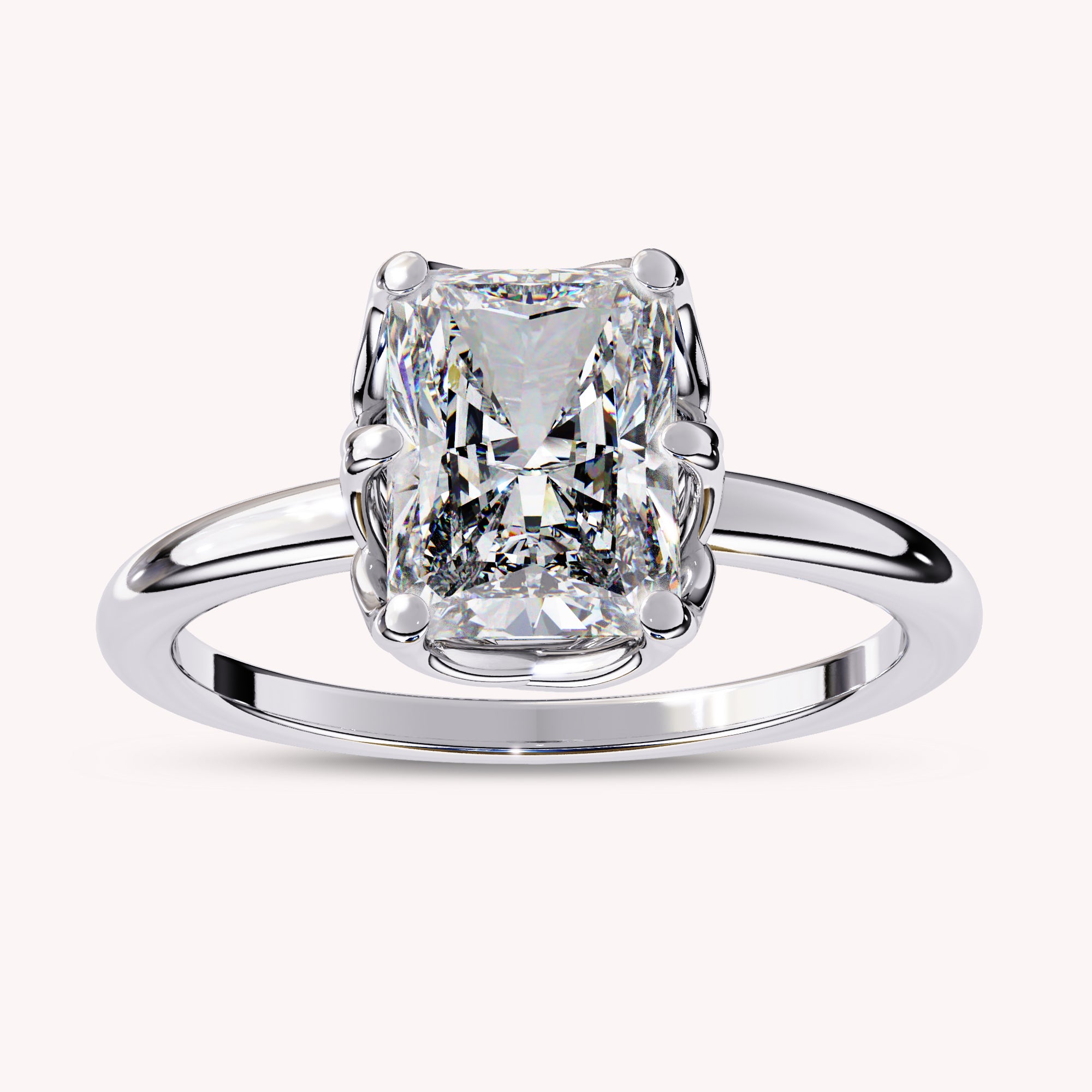 Auara 6-Prong Radiant Cut Lab Grown Diamond Engagement Ring
