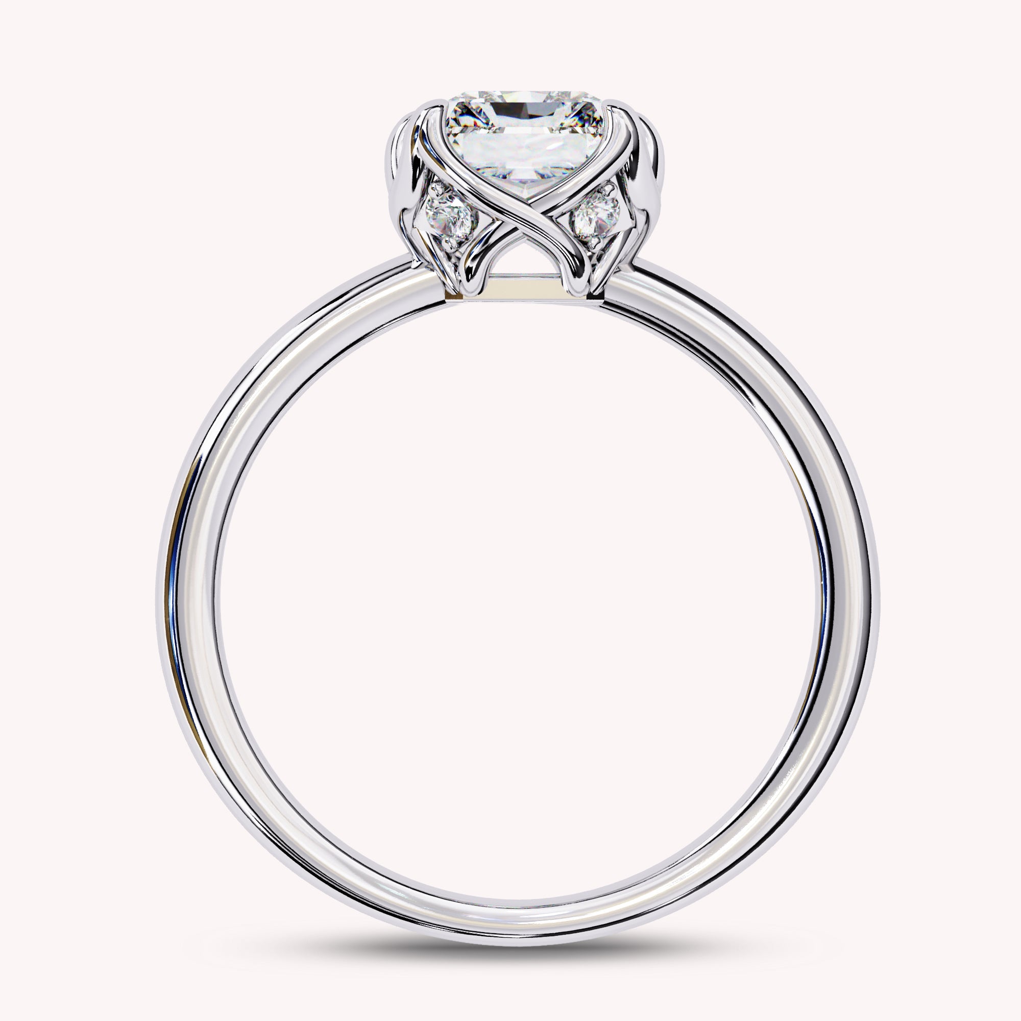 Auara 6-Prong Radiant Cut Lab Grown Diamond Engagement Ring