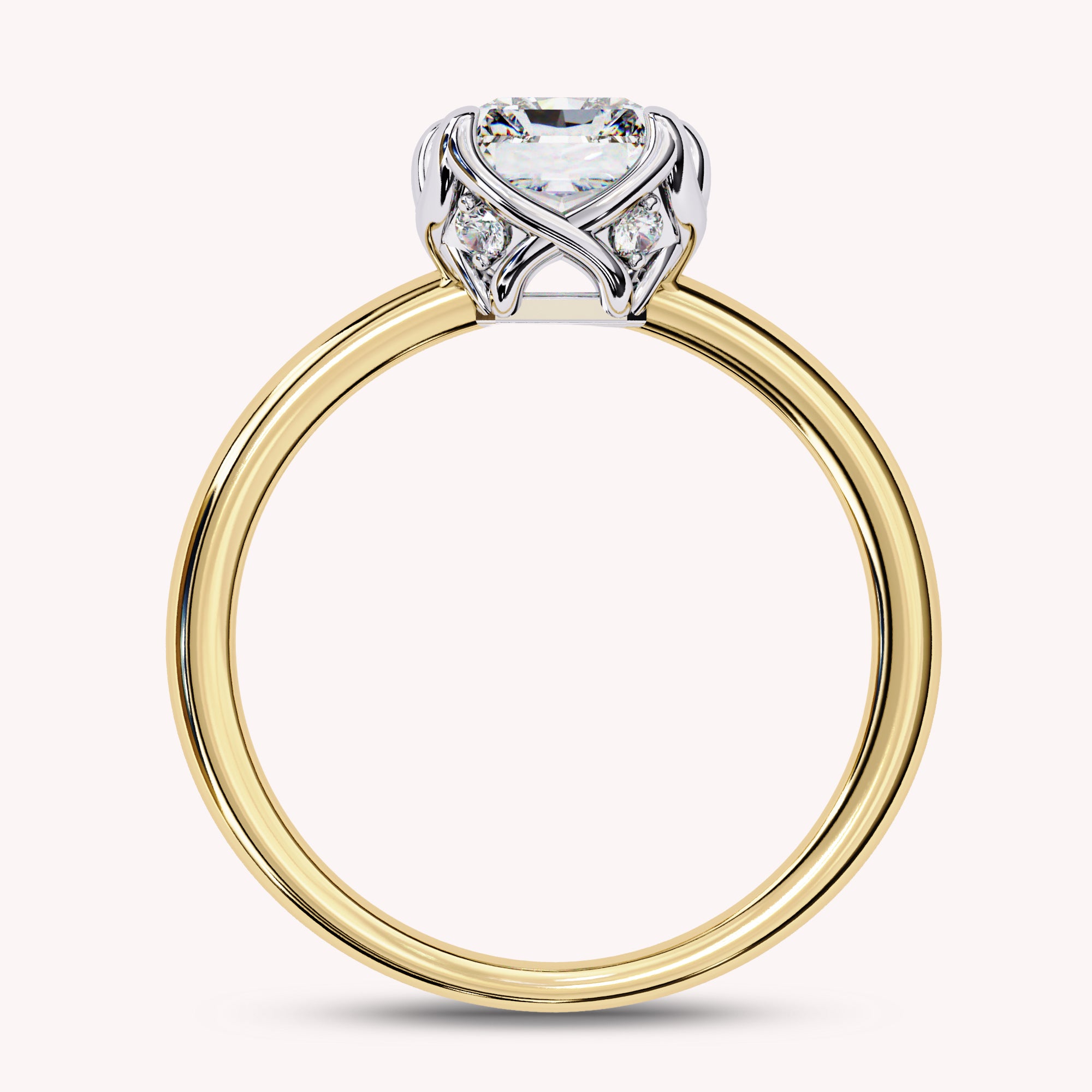 Auara 6-Prong Radiant Cut Lab Grown Diamond Engagement Ring