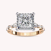 Yoana Modern Halo Lab Grown Diamond Engagement Ring