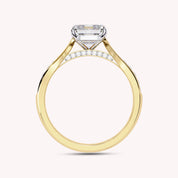 Nadia Emerald Cut Stackable Lab Grown Diamond Engagement Ring