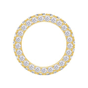 Full Eternity White Cubic Zirconia Wedding Band Ring