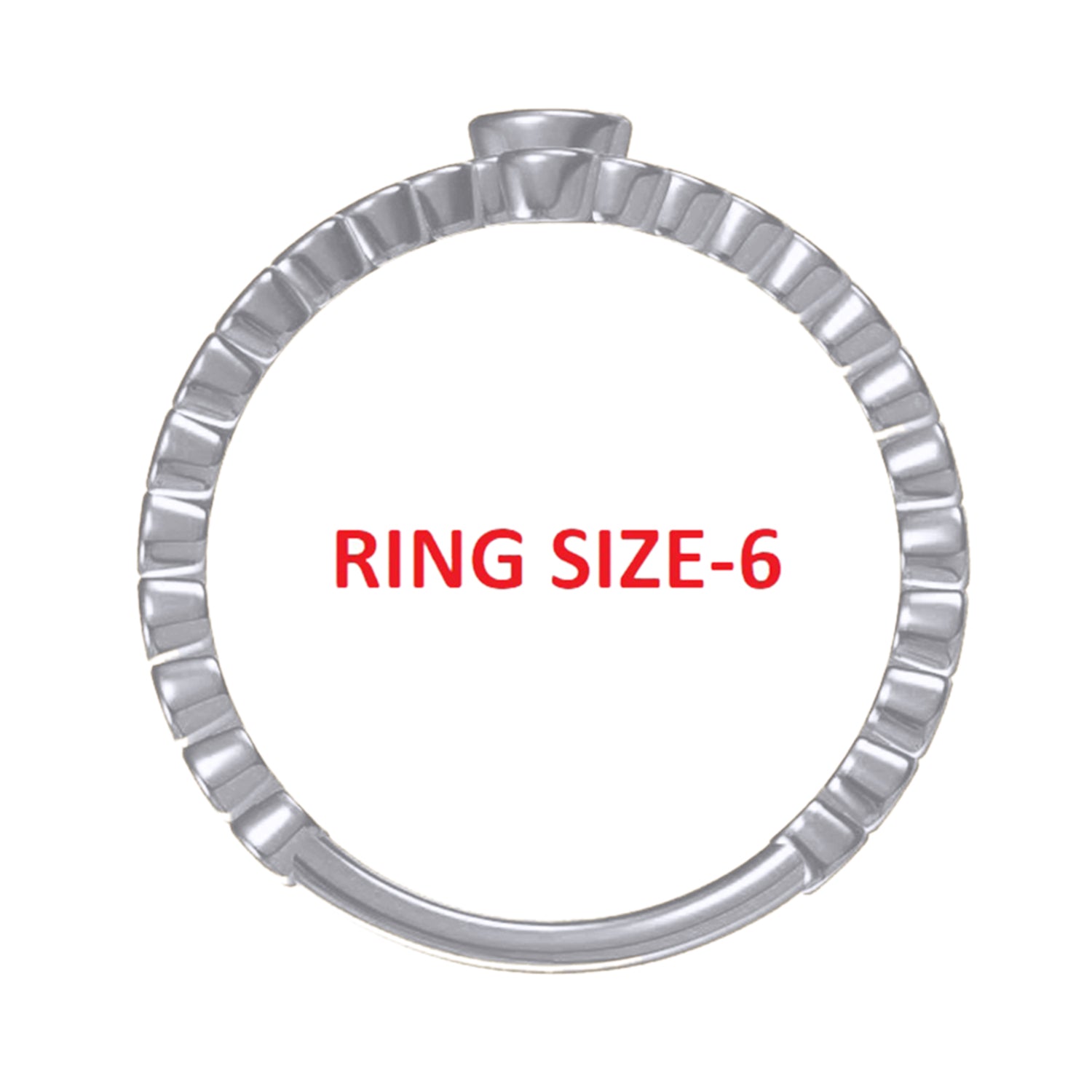 Initial Letter "I" Alphabet Lab Grown Diamond Bezel Set Promise Ring