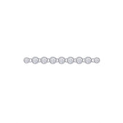7.40 Cttw Lab Created Moissanite Bezel Set Link Chain Necklace