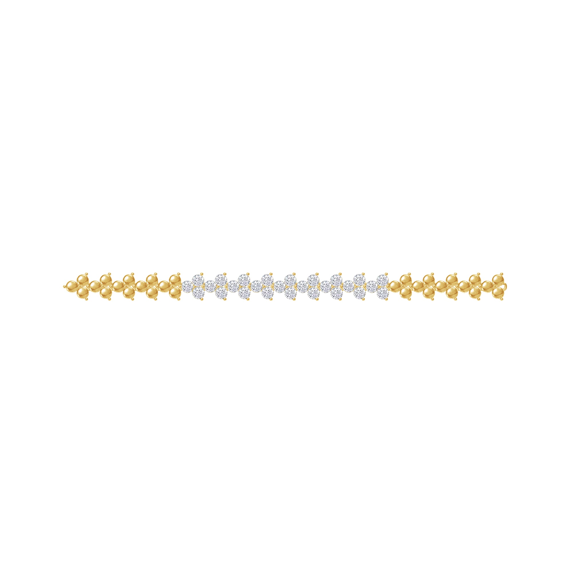 4 Carat Round Shape Lab Created Moissanite Diamond 4.4MM Width Link Chain Necklace For Women In 925 Sterling Silver & 10K Or 14K Solid Gold (4.00 Cttw)