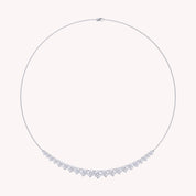 Bib Chain Necklace Lab Created Moissanite