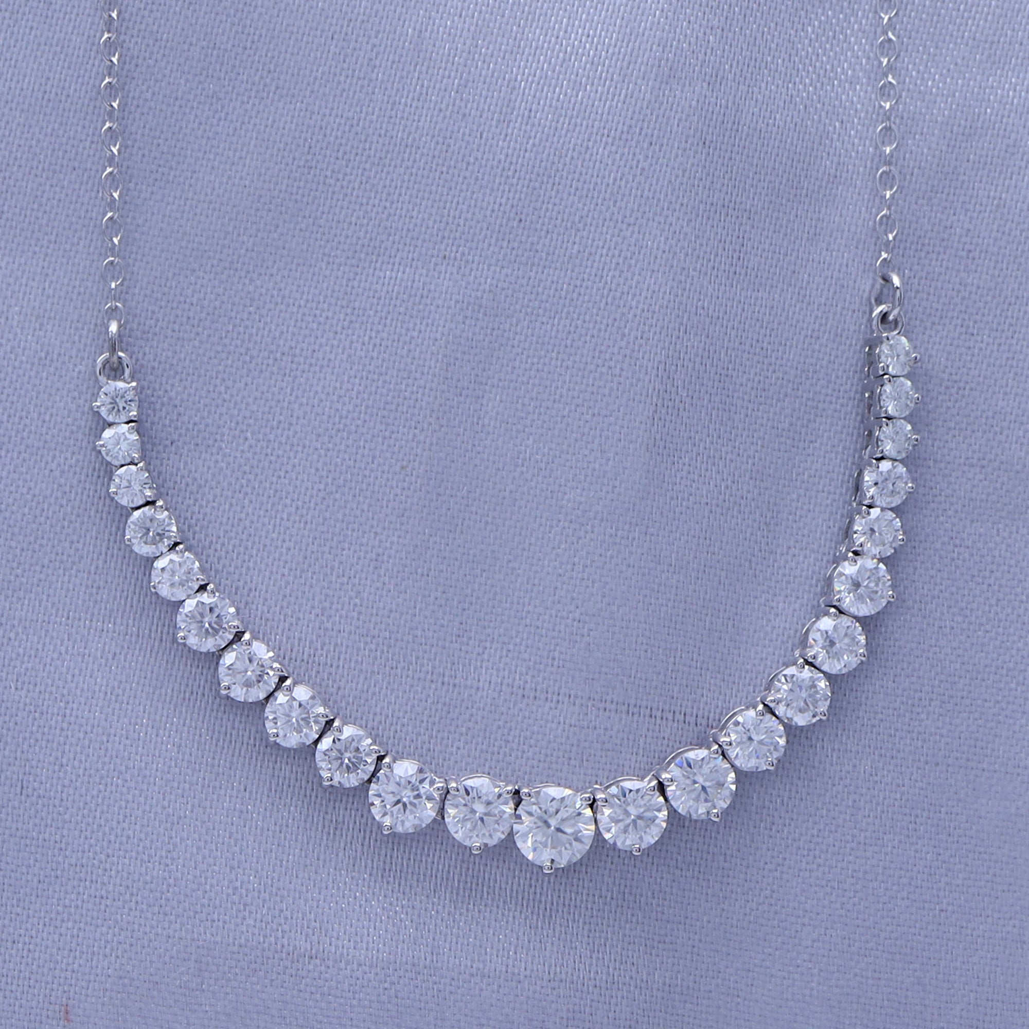 Bib Chain Necklace Lab Grown Diamond