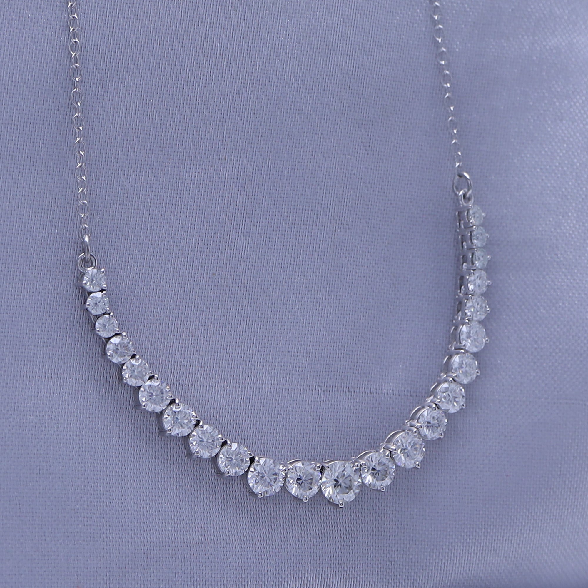 Bib Chain Necklace Lab Grown Diamond