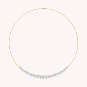 Bib Chain Necklace Lab Created Moissanite
