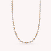 Tennis Choker Chain Necklaces In Lab Created Moissanite