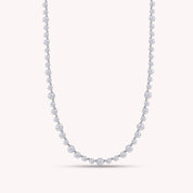 Tennis Choker Chain Necklaces In Lab Created Moissanite