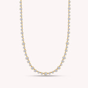 Tennis Choker Chain Necklaces White Sparkling Cubic Zirconia