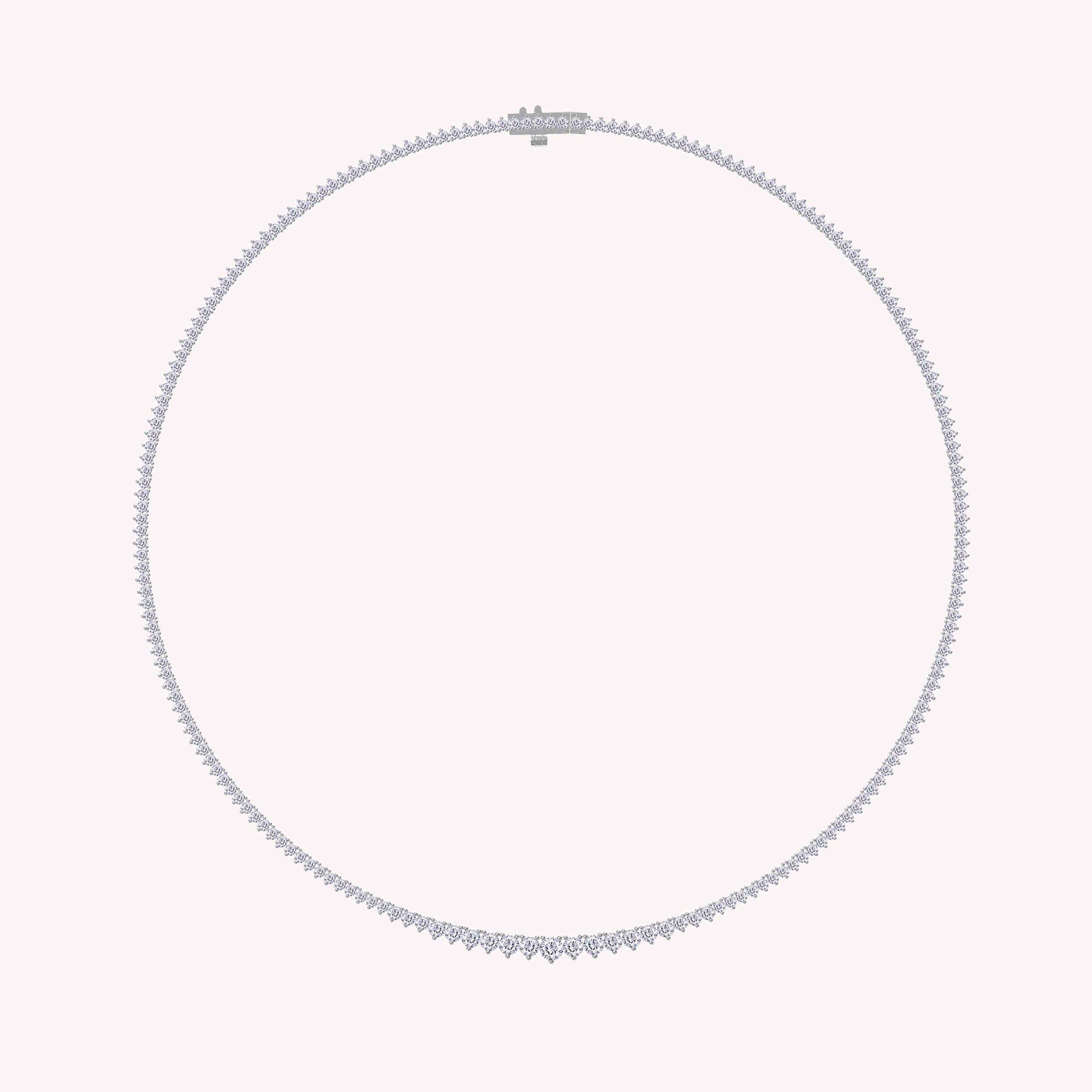 Bib Choker Chain Necklace Lab Created Moissanite