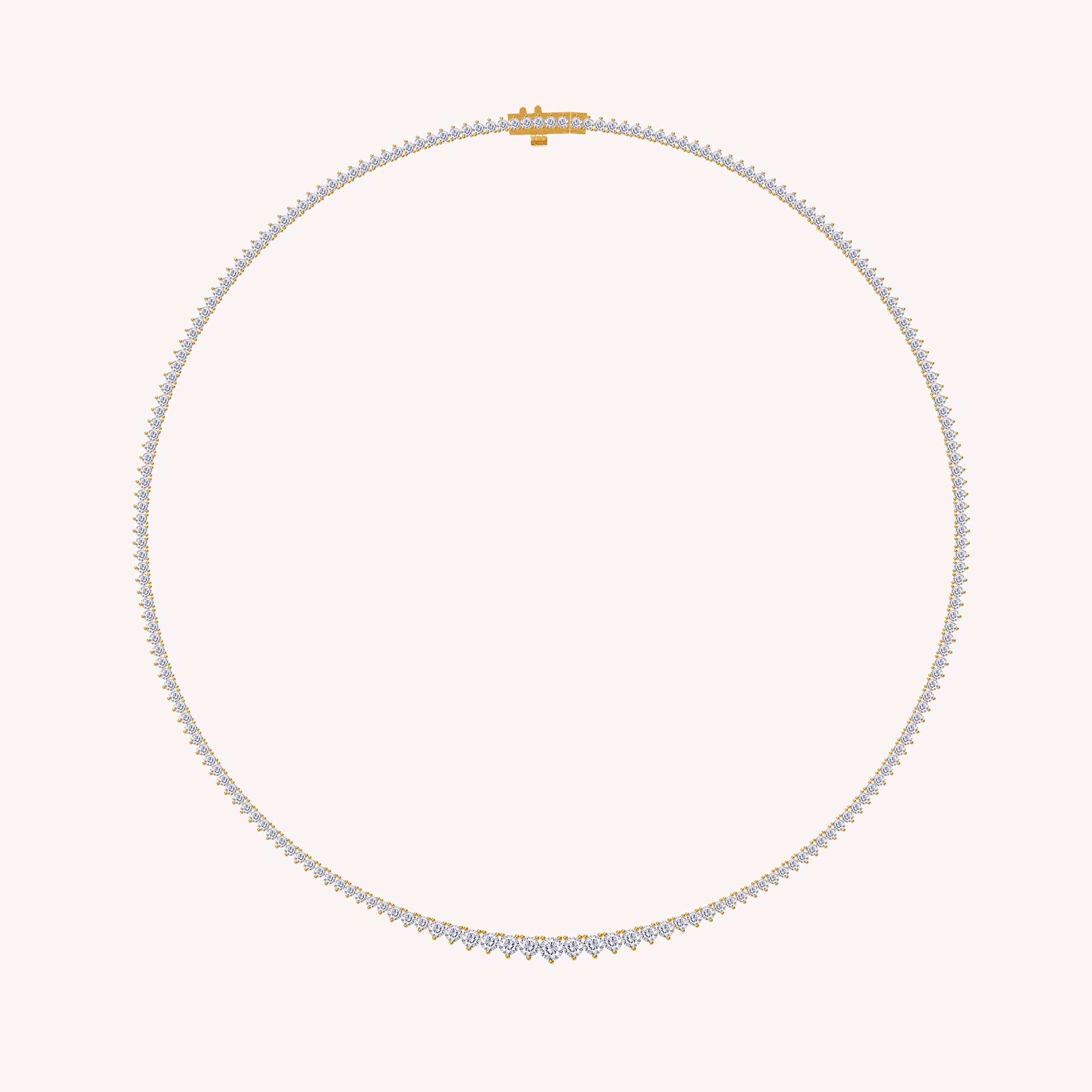 Bib Choker Chain Necklace Lab Created Moissanite