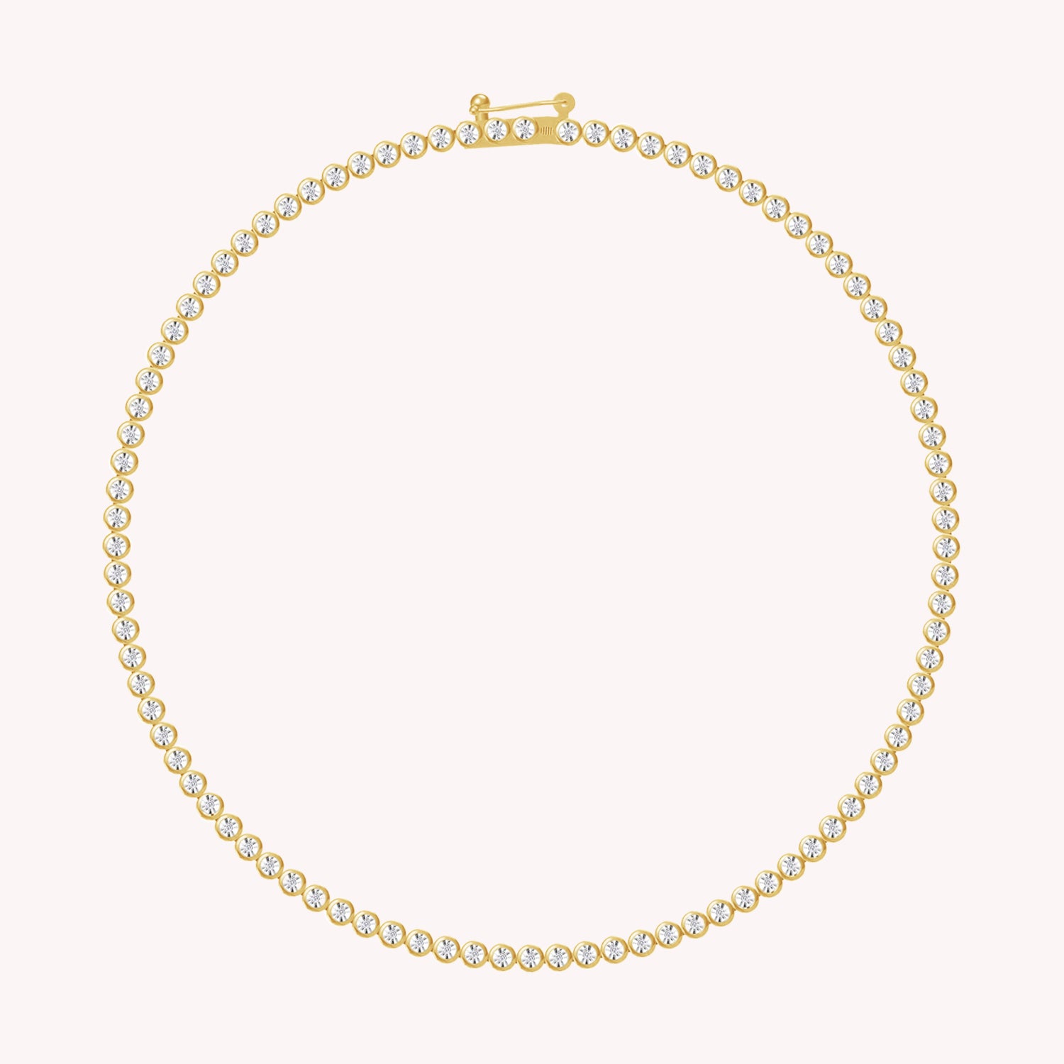 Lab Created Moissanite Diamond Miracle Set Necklace