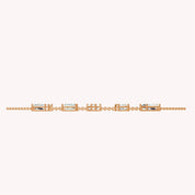 Personalized Name " ELYSE " Chain Necklace In Lab Created Moissanite