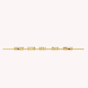 Personalized Name " ELYSE " Chain Necklace In Lab Created Moissanite