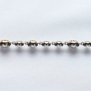 Tennis Two Tone Link Chain Bracelet Lab Created Moissanite